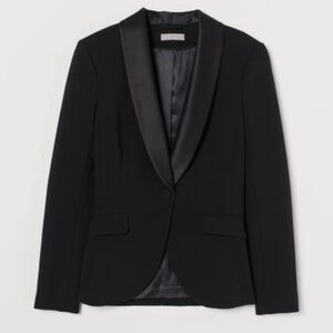 H&M Black Tuxedo Jacket Blazer Women’s ** New with tags **